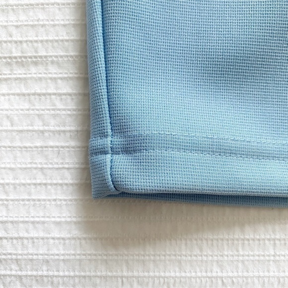 LIPSY LONDON BABY BLUE WHITE EMBROIDERED PEPLUM MINI COCKTAIL DRESS - 10 - Picture 7 of 9